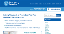 Desktop Screenshot of emergencydentistsusa.com