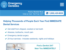 Tablet Screenshot of emergencydentistsusa.com